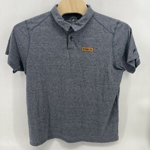 West Virginia Mountaineers Shirt Mens XL Gray Polo NCAA 91 Stretch Logo